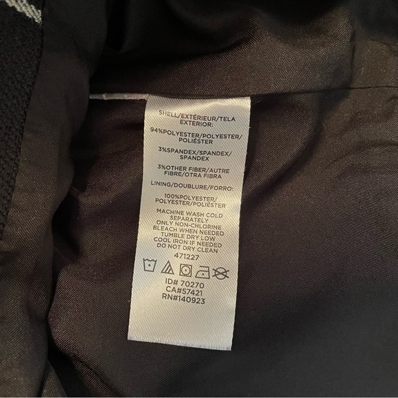 LOFT Black & White Checked Skirt w/ Pockets - Picture 4 of 5